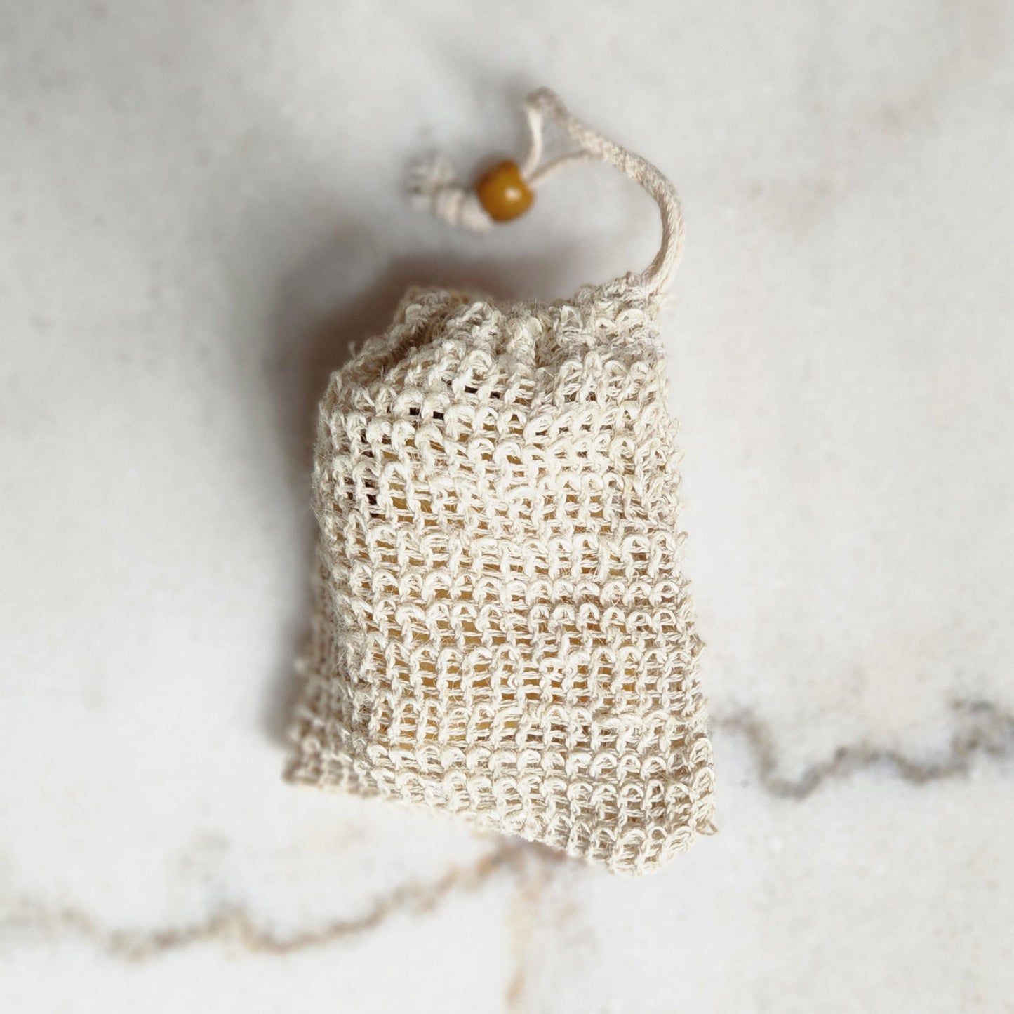 BOLSITA EXFOLIANTE DE MALLA DE SISAL