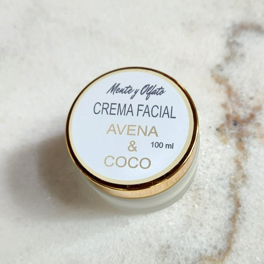 CREMA FACIAL AVENA Y COCO