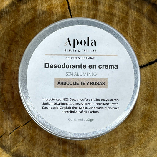 Desodorante Rosas y árbol de te