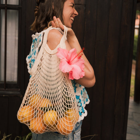 Bolsa reutilizable de algodón