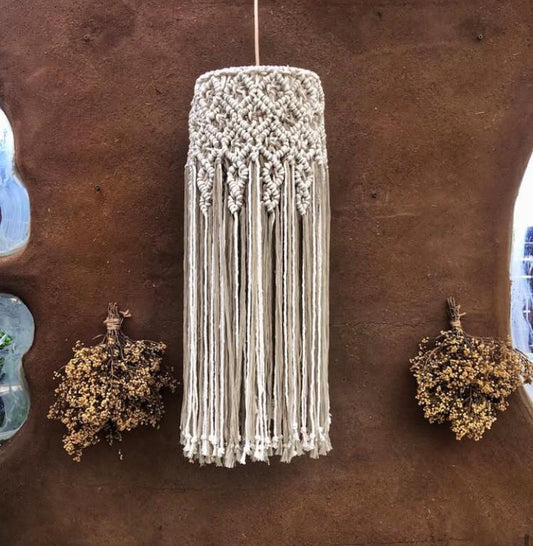 PANTALLA COLGANTE LINO Y ALGODON