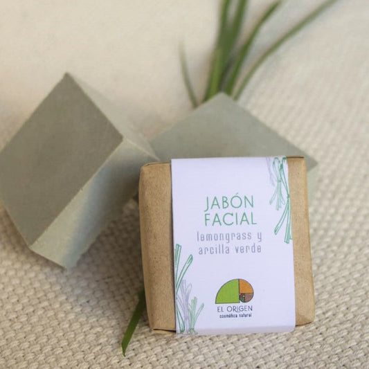 Jabón facial lemongrass y arcilla verde