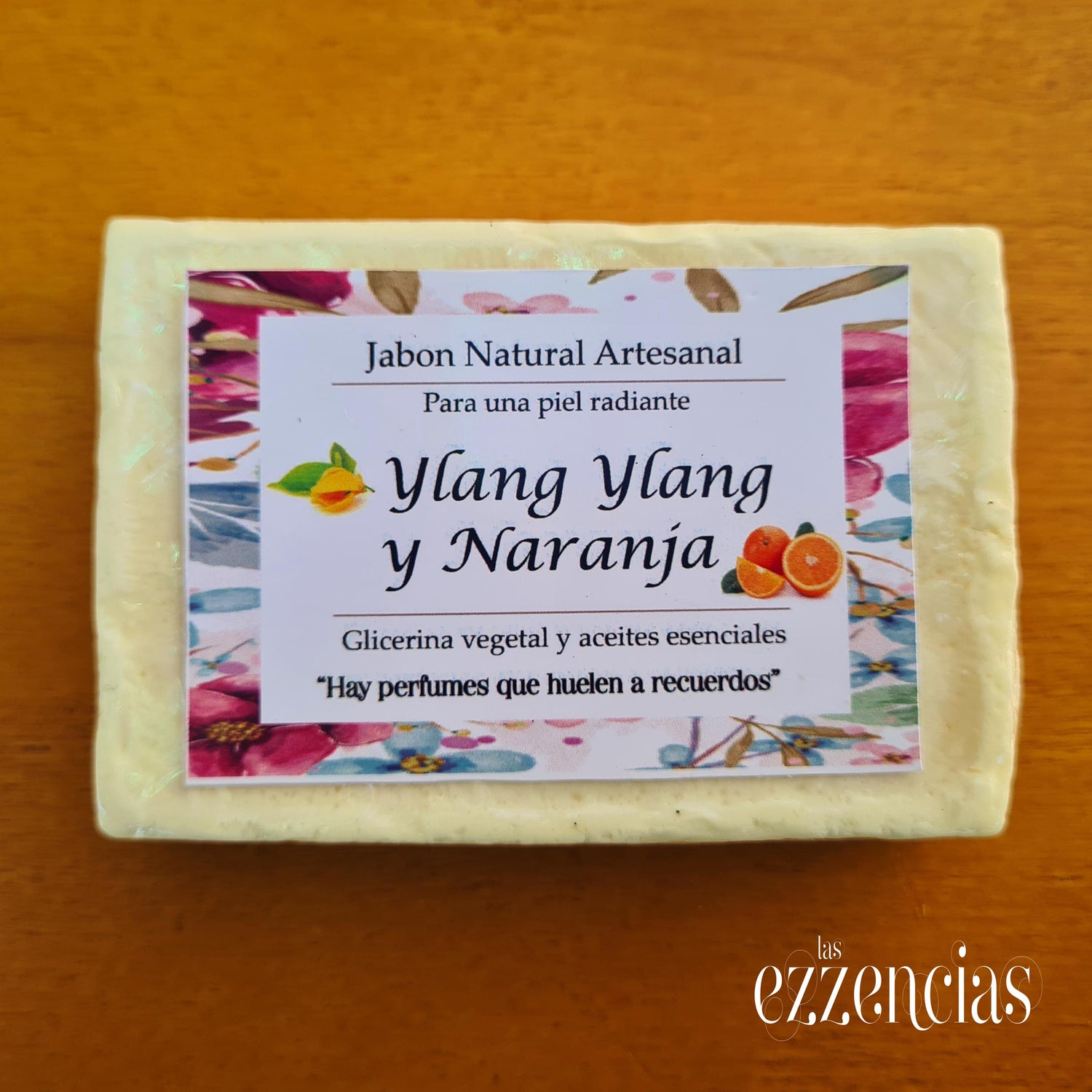 Jabón natural artesanal Ylang Ylang y Naranja