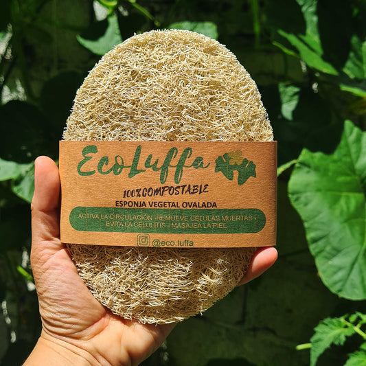 Esponja vegetal Óvalo para ducha