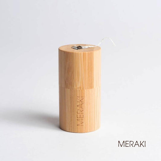 Hilo dental biodegradable, 30 m. Envase de bambú