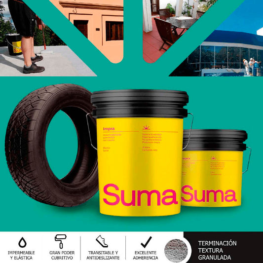 Impermeabilizante antideslizante. Blanco lunar.